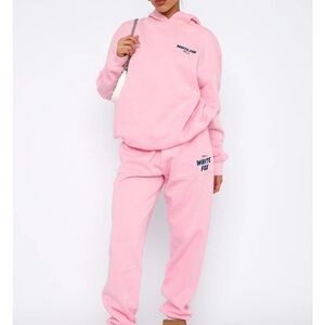 White Fox Volume 3 Pink Hoodie & Sweats